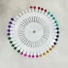 Brooches Colorful Pin For Women Safety Scarf Free Cover Hijab Rhinestone Muslim Simple Sweater Brooch Box Fashion Jewelry