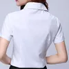 Bluzki damskie kobiety formalne bawełniane bluzka swobodne topy biuro Chemise femme koszule blusas mujer de moda plus size 2023
