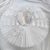 Stage Wear Ballet Skirt Girls White Feather Professional Tutu Dancing Dress Adult Swan Lake Costume Leotards For Women Adults