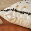 Taie d'oreiller coton tricoté géométrique glands Style européen maison Art décoration doux tissu canapé 45 vente en gros