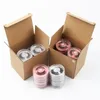 3D-Imitat-Wimpern Farbwimpern Verpackungsbox Farbige Bodenkarten-Wimpernhüllen Natürliches dickes übertriebenes Luxus-Make-up-Wimpernverlängerungsangebot