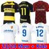 23 24 حقيقية Zaragoza Raton Mens Soccer Jerseys 2023 2024 Narvaez Zapater Bermejo Francho Home Away 3rd Short Sleeve Football Dorts Aworms Aumonds Men Kids Kids