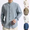 Vêtements ethniques Hanfu T-shirt traditionnel chinois pour hommes Vintage coton lin chemises Tang costume japonais Tee hauts médiéval rétro Blouse