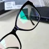Kadınlar Lüks Tasarımcı Küçük Kokulu Göz Çerçevesi Plaka Gözlükleri Ins Stil Düz Yüz Ayna Miyop Optik Lens