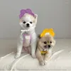 Colarinhos de cachorro gato saliva toalha babador pequeno e médio petdy bichon lenço de jóias fofas cães de animais de estimação acessórios