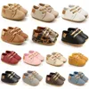 First Walkers Bobora Soft Leather Baby Mokassins Schuhe Born Rubber Sole Boys Kleinkind Infant Girls Anti-Rutsch Prewalkers