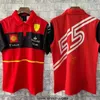 2023 フォーミュラ 1 F1 レーシングセットカルロス・サインツチャールズ・ルクレールフェルナンド・アロンソセットアップ Tシャツカジュアル通気性ポロ夏車モータースポーツチームジャージシャツ