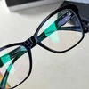 Kadınlar Lüks Tasarımcı Küçük Kokulu Göz Çerçevesi Plaka Gözlükleri Ins Stil Düz Yüz Ayna Miyop Optik Lens