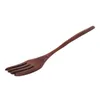 Fourchettes 50 pcs cuillères en bois ensemble ustensile réutilisable couverts en bois naturel pour la cuisson en remuant manger