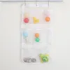 Storage Bags Washable Mesh Shower Organiser Bathroom Hanging Bag Machine Quick Dry Bath Room Curtains 4 Buckles