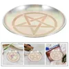Kaarsenhouders sieraden pentagram decoratieve plaat ijzer huishouden kandelaarde lade