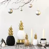 Decoratieve objecten Figurines Noordse stijl Resin Gold Pine Aanas Home Decor Woonkamer Wijn Kast Window Display Craft Table Home Decoratie 230404