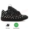 Designer Mesh Shoes Boot Men Women Laceup straordinario Sneaker in pelle guscio in pelle sneaker in gomma in gomma in gomma nappa piattaforma di scarpe Lanvin logo Lanvin