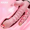 Sex toy massager Vibrator Toy Tongue Licking Double Rod Masturbation Rabbit Product for Wome G-spot Stimulation