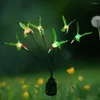 Beautiful Hummingbird Lamp 2 Lighting Modes Table Waterproof Colorful Firefly Light For Outdoor Garden Yard