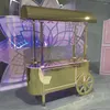 Dekorativa plattor Styling Design Anpassad utomhusblomma Display Candy Cake Desert Cart for Wedding Party Decorations