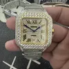 Relógio de diamante de aço 904L relógios de luxo Relojes lente de vidro de safira à prova d'água e à prova de suor cz diamante relógio masculino movimento montre be luxe designer relógios