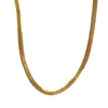 Ketens aensoa roestvrij stalen vierkante ketting ketting ketting voortreffelijk 18k goud vergulde choker voor dames bijoux femme sieraden