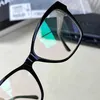 2023 Modeontwerper Nieuwe zonnebrillen Kleine geurige oogframeplaatglazen ins Stijl Plain Gezicht spiegel bijziende optische lens