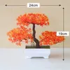 Fleurs décoratives Plantes Artificielles Bonsaï Petit Arbre Pot Faux Plante Ornements En Pot Pour La Maison Décoration De Table El Jardin Décor De Mariage