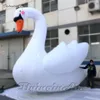 Majestueux Grand Ballon De Cygne Gonflable Blanc Animl Modèle Bec Rouge Et Long Cou Pour La Décoration De Scène De Concert