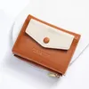 Wallets 2023 Genuine Leather ID Credit Bank Business Card Holder Cowhide Coin Purse Bags Luxury Clutch Slim Pocket For Women