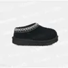 Barn småbarn tasman ii tofflor tazz baby skor kastanj päls glider fårskinn skjuvande klassisk ultra mini boot vinter mules slip-on ull tänd 9936OS