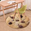 Tapijten Familie Foodstoel Kussen Pizza -afdrukken Ronde deur Mat Wrap Deken Non Slip Slaapkamer Tapijtmatten badkamer huisdecoratie