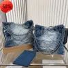 Channel 22 Denim Grand sac à provisions fourre-tout voyage concepteur femme fronde corps le plus cher sac à main avec argent Chail