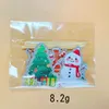 Serie natalizia decorazione di torte da forno piccolo plug-in albero di Natale pupazzo di neve vecchio regalo torta carta