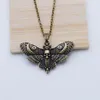 Pendant Necklaces 20pcs Personality Death Head Skull Moth Butterfly Necklace For Women JewelryPendant