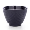 Koppar Saucers Cast Iron Tea Cup Set Japanese Teacup 50 ML Drinkware Tools Chinese Handmade Service I029