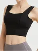 Canotte da donna Reggiseni sportivi antiurto Esercizio Fitness Yoga Top Senza fili Imbottito Palestra Spalline larghe Crop Top Abbigliamento giovanile Reggiseno da allenamento per