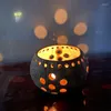 Candle Holders Coconut Shell Holder Hollow Out Natural Color Candlestick Bowl Handmade Pillar Home Party Decoration Supplies