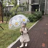 Paraplu's Japanse stijl kleine verse creatieve zonnebloem kinderen wind en regen baby street rekwisieten bloem polka dot paraplu verjaardagscadeaus