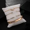 Gold Color Moon Crystal Bracelets for Women Boho Cuff Bracelet Bangle Jewelry Party Gifts