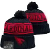 Men Knitted Cuffed Pom Arizona Beanies ARI Bobble Hats Sport Knit Hat Striped Sideline Wool Warm BasEball Beanies Cap For Women A1