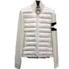 2023 Nya franska mäns pufferjacka Men 'broderad märke Wool Stick Patchwork Winter Jacket Thin Goose Down Down Jacket Have NFC Storlek 1/2/3/4