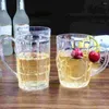 Tazze 4 pezzi Boccali da birra Boccale per bevande Trasparente Bicchieri per ananas Bicchieri da cocktail Bar Acqua Bicchieri da whisky