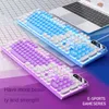 K600 E-Sports Machinery Feel PlayerUnknowns Battlegrounds Illuminant Keyboard Wired Punk Color Matching Computer Accessories Wholesale