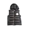 Men's Designer vest overcoat Black and White Down Jacket sleeveless Premium Couple Coat Warm Thick Double Zipper Whites Duck Down Fill L6