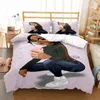 Set di biancheria da letto Stampa 3D Alla moda Ragazza africana Consolatore Copripiumino Federe Letto matrimoniale singolo Jogo De Cama Casal