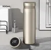 Nouvelle boîte-cadeau d'affaires haut de gamme Drinkware tasse isolée en acier inoxydable intelligente pour cadeau haut de gamme pour hommes tasse de tasse en cuivre en acier inoxydable