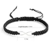 Lien Bracelets Est Couples Bracelet Ensemble 2pcs Tissage Bijoux De Mode Tressé Noeud 8 Amitié Pulseras Mujer Chaîne