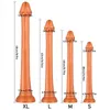 Sex Toy Massager Liquid Silicone Super Long Anal Plug Big Dildos Stimulate Anus och Vagina Soft Dilator Penis Toy Butt Phallus