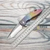 EVIL EYES Custom Hinderer XM-18 Couteau pliant Anode Poignée en titane CPM 20CV Lame Équipement de plein air Poche tactique EDC Outils de survie Clip décoratif en cuivre