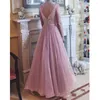 Casual Dresses Women Sling Wedding Elegant Shoulder Gauzy Pink Lace Up Bridesmaid Spring Summer 2023 Short Middle Long Style Party