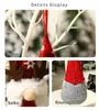 Décorations de Noël 2pcs Chapeau de Fée Couple Poupée Sans Visage Nain Peluche Fête Ornement Pendentif Arbre