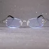 20% rabatt för lyxdesigners Clear Glasses Frame For Reading Computer Women Men Eyewear Trendy Rimless Transparent Decoration AccessoriesKaJia