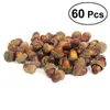 Party Decoration 60pcs Artificial Lifelike Simulation Small Acorn Set False Nuts Home Kitchen Decor